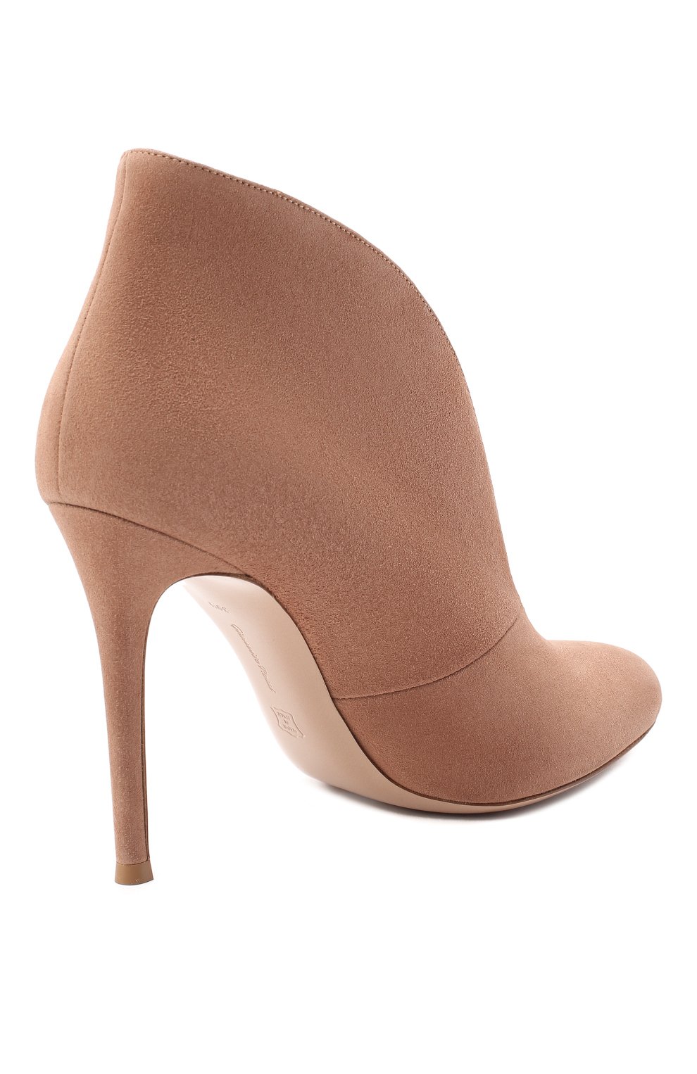 Замшевые ботильоны vamp на шпильке GIANVITO ROSSI, арт. G29450.15RIC.CASPRAL, фото 4