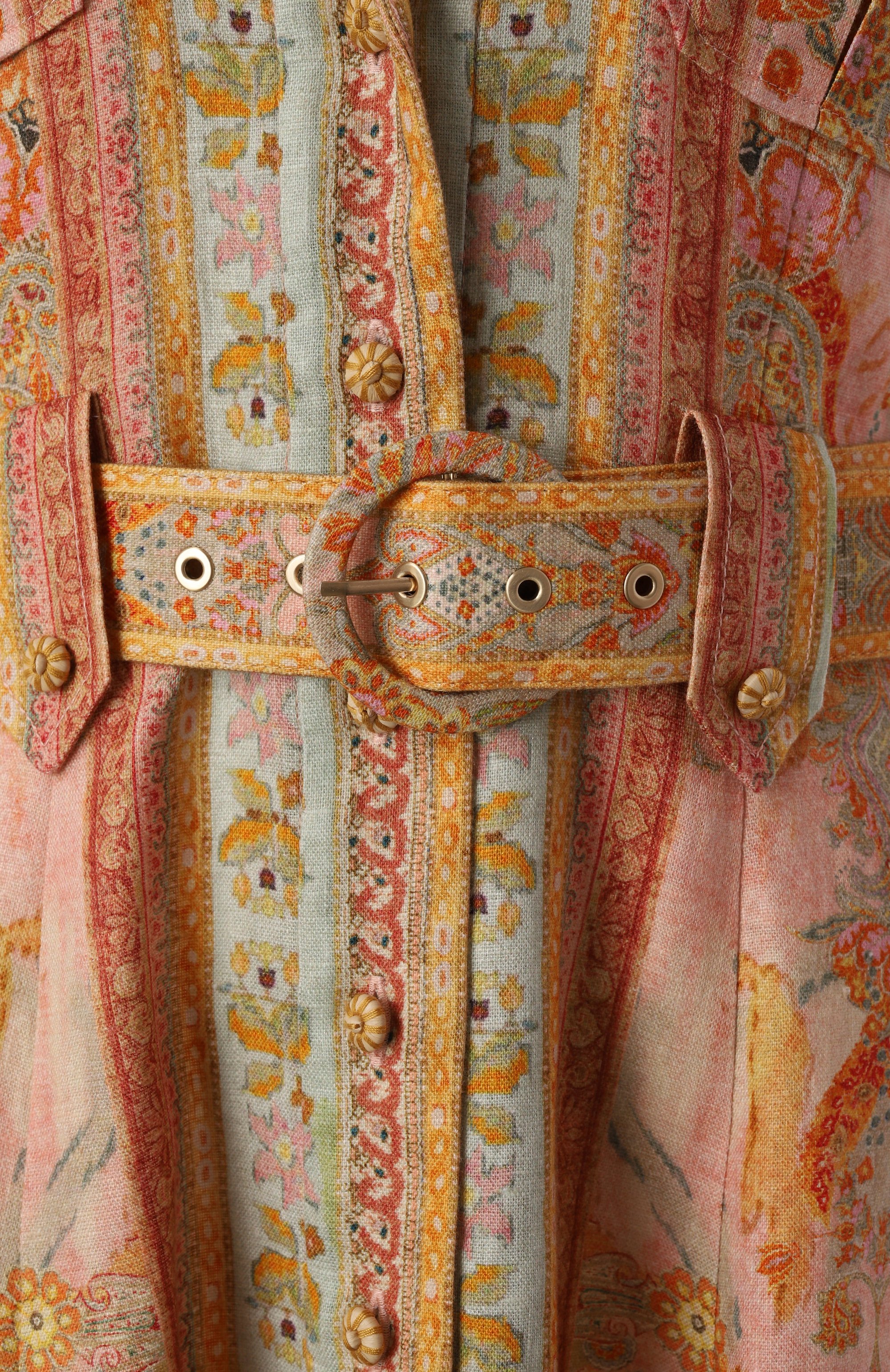 Льняное платье ZIMMERMANN розового цвета по цене 159500 руб., арт. 1073DRS252, фото 6 Льняное платье ZIMMERMANN, арт. 1073DRS252, фото 6