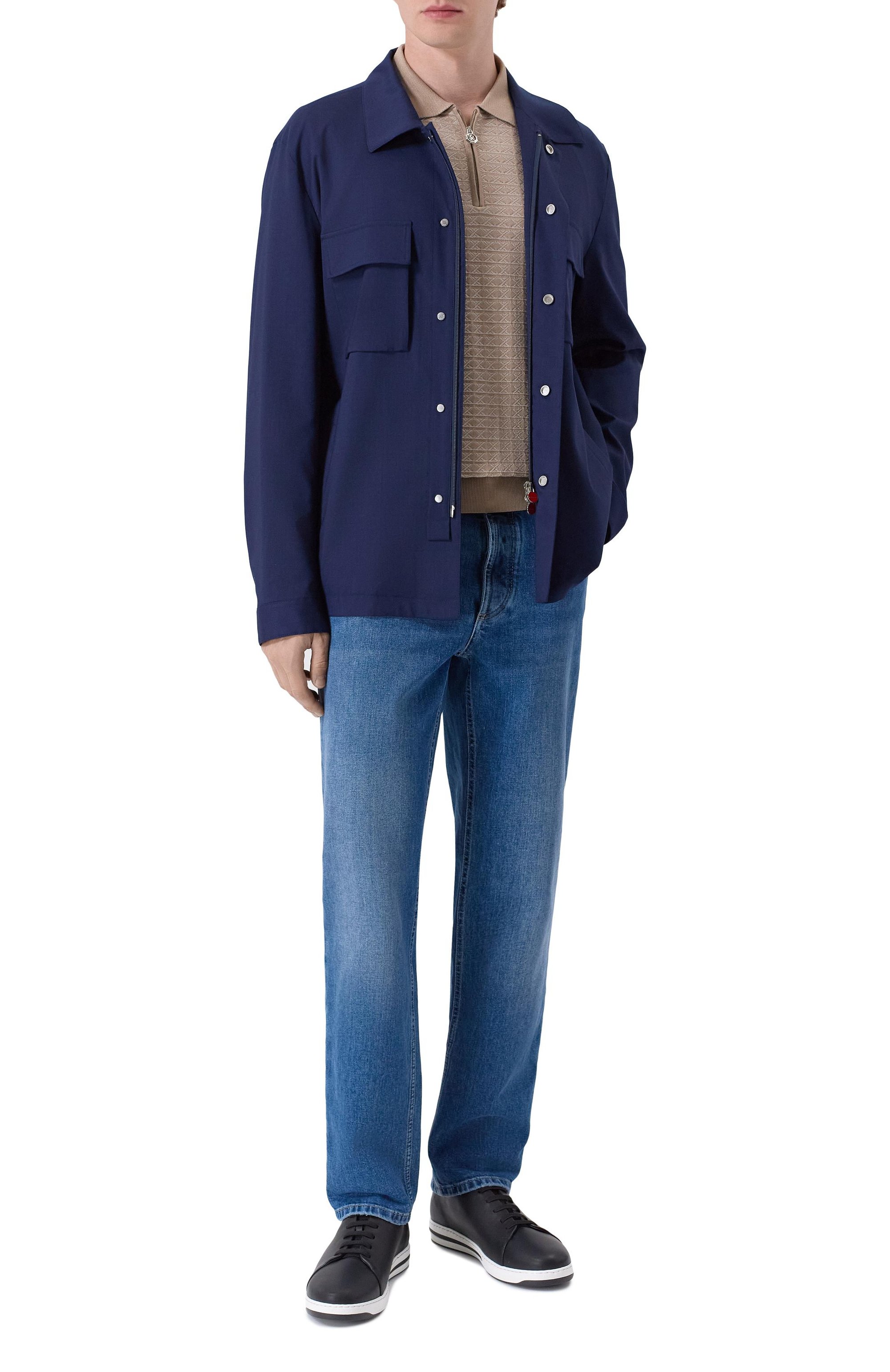 Поло из шелка и хлопка STEFANO RICCI бежевого цвета по цене 172000 руб., арт. K212038P31/F26194_004, фото 2 Поло из шелка и хлопка STEFANO RICCI, арт. K212038P31/F26194_004, фото 2