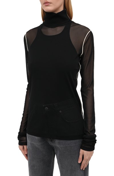 Водолазка HELMUT LANG черного цвета по цене 23850 руб., арт. I05HW515, фото 3 Водолазка HELMUT LANG, арт. I05HW515, фото 3
