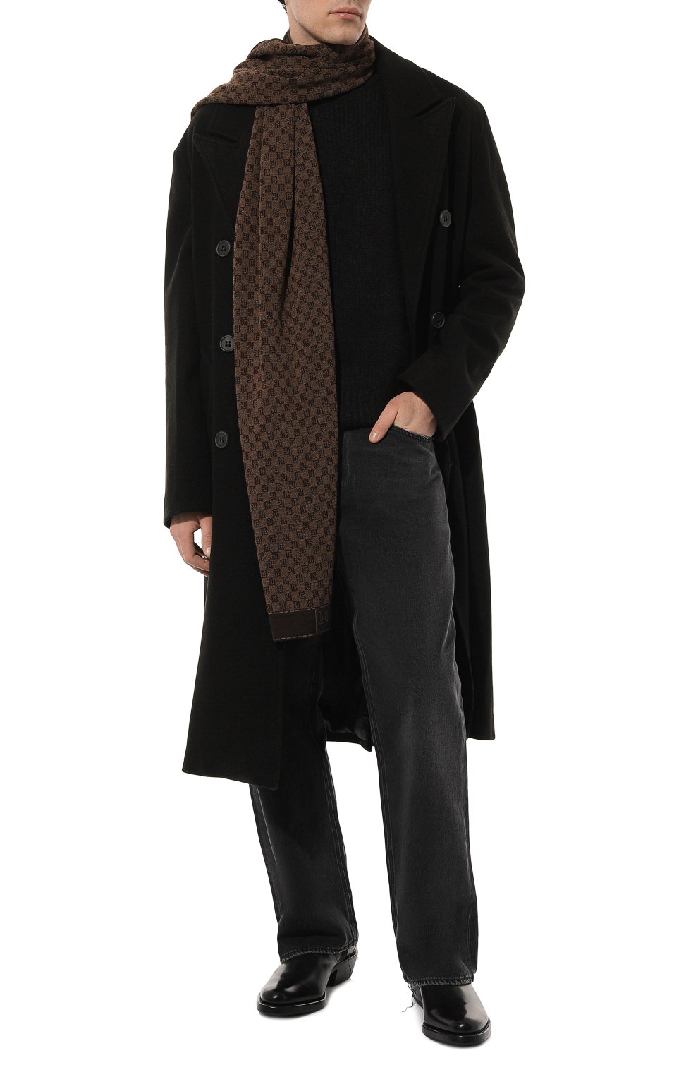 Шерстяной шарф BALMAIN, арт. BH0XG050/KF42, фото 2