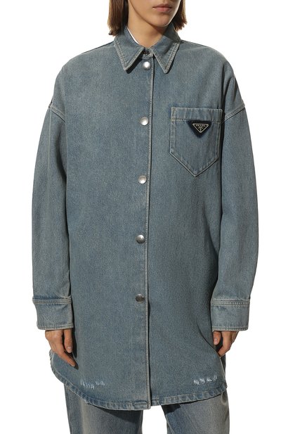 Джинсовая рубашка PRADA, арт. GFC036-1ZAB-F0008-212, фото 3