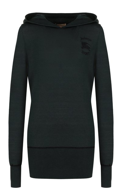 Женский пуловер из смеси шелка и кашемира с капюшоном BURBERRY, арт. 8002563