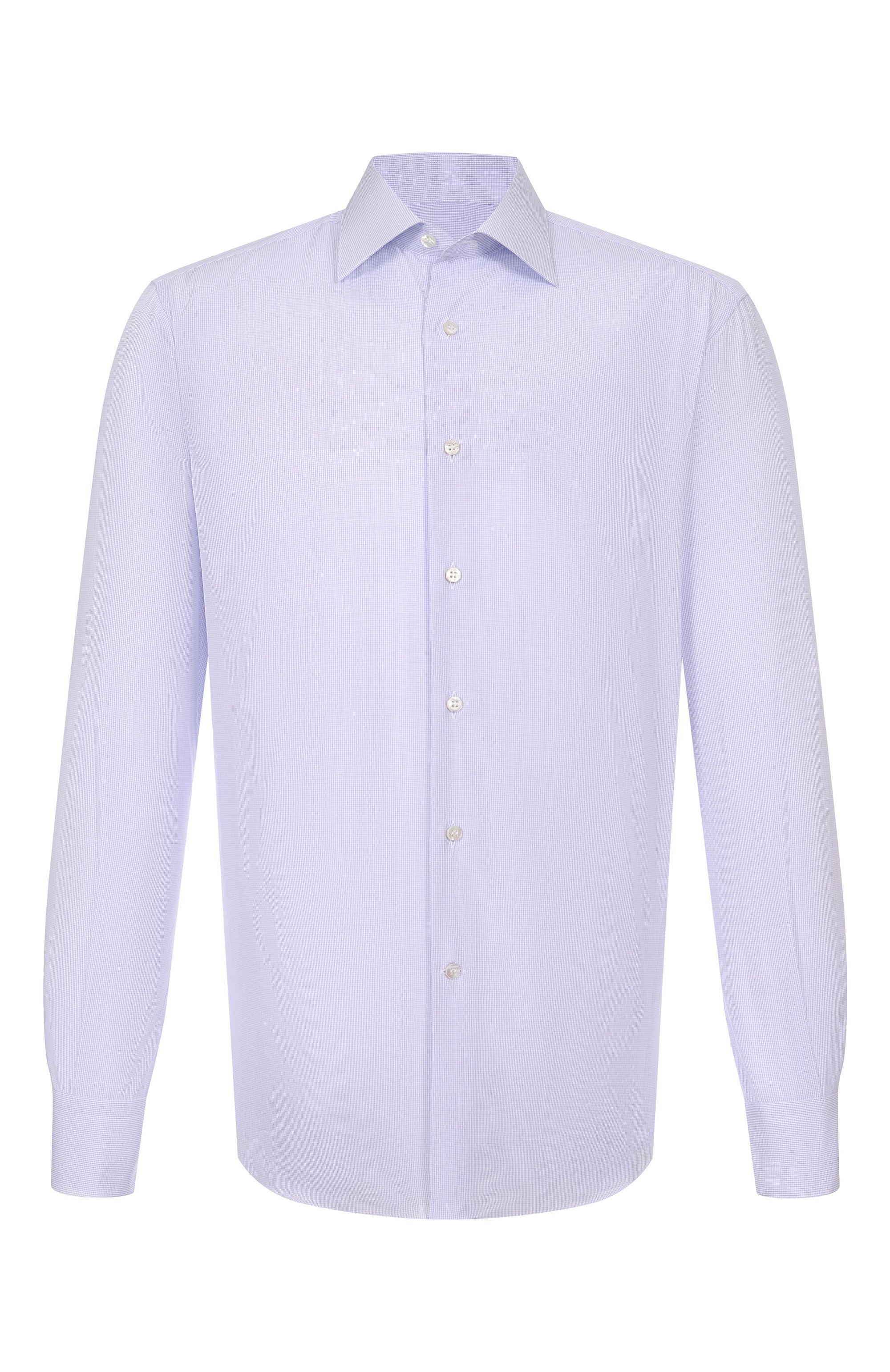 Хлопковая сорочка STEFANO RICCI голубого цвета по цене 95550 руб., арт. MC007467/BN2967, фото 1 Хлопковая сорочка STEFANO RICCI, арт. MC007467/BN2967, фото 1