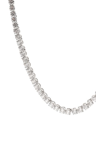 Колье matrix tennis SWAROVSKI серебряного цвета по цене 38500 руб., арт. 5681796, фото 3 Колье matrix tennis SWAROVSKI, арт. 5681796, фото 3
