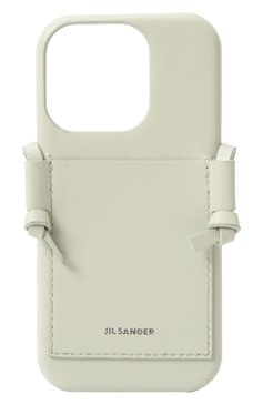 Кожаный чехол для iphone JIL SANDER светло-зеленого цвета, арт. J07VL0043/P6986 | Фото 1 (Нос: Не проставлено; Региональные ограничения белый список (Axapta Mercury): Не проставлено; Материал: Натуральная кожа)