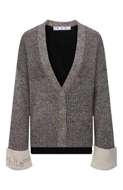 Женский кардиган из шерсти и вискозы OFF-WHITE, арт. 0WHB022F21KNI001