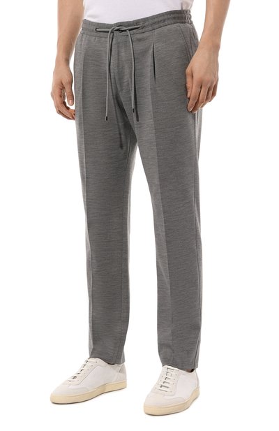 Брюки из шерсти и хлопка CORNELIANI светло-серого цвета по цене 52750 руб., арт. 934L19-9318800, фото 3 Брюки из шерсти и хлопка CORNELIANI, арт. 934L19-9318800, фото 3