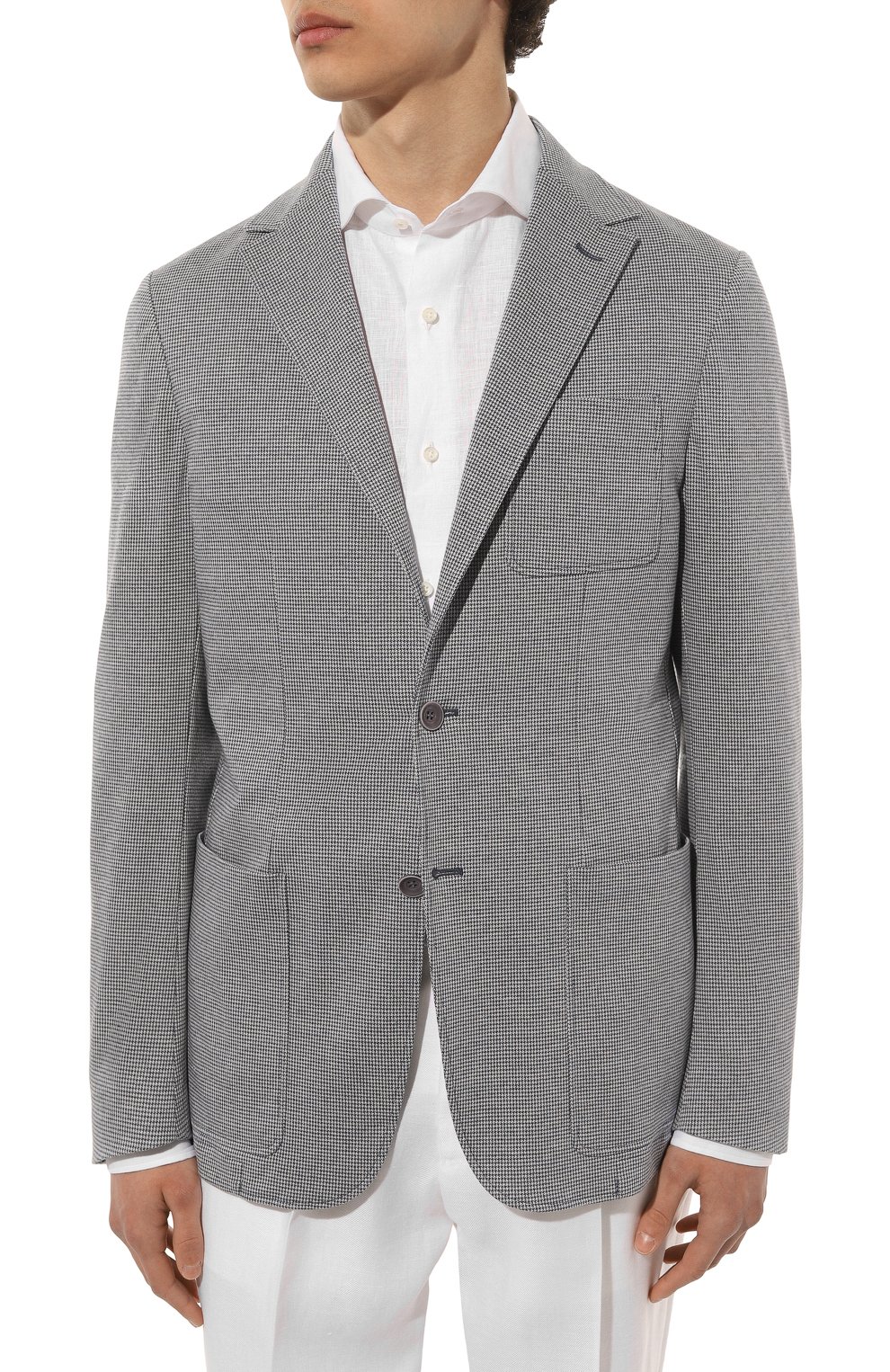 Хлопковый пиджак CANALI, арт. J0147/JJ02698, фото 3