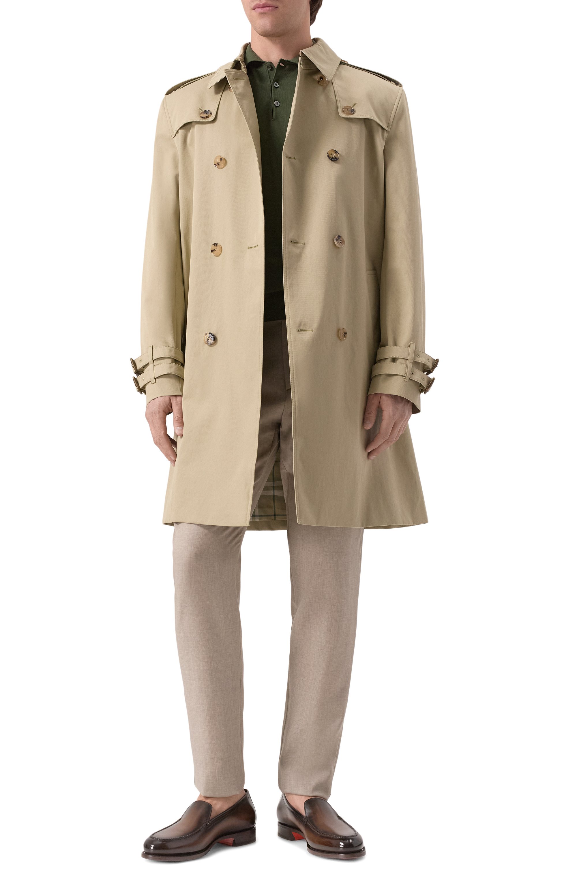 Кожаные лоферы colin SANTONI темно-коричневого цвета по цене 113500 руб., арт. MCCG18998PC7HPXX, фото 2 Кожаные лоферы colin SANTONI, арт. MCCG18998PC7HPXX, фото 2