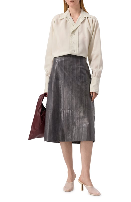 Блузка из вискозы Maison Margiela S51DT0020/S76632 Зелёный  S51DT0020/S76632 Фото 2