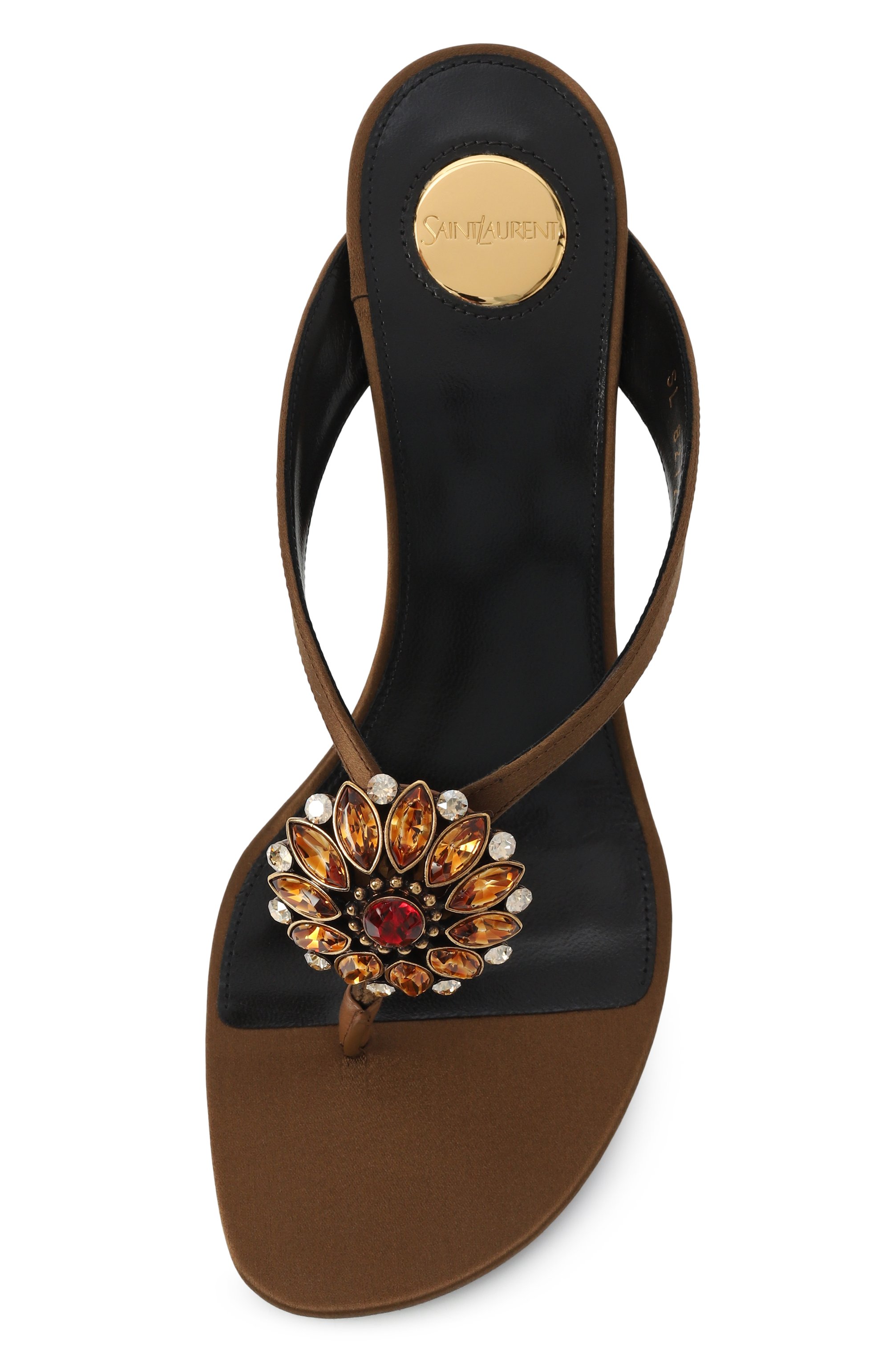 Текстильные мюли otero SAINT LAURENT, арт. 827271/9QNC2, фото 6