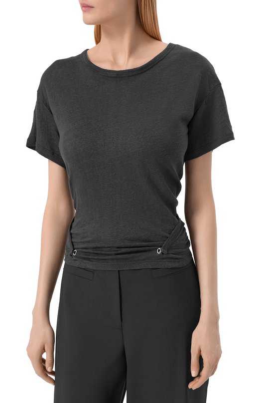 Льняной топ Iro WM19S0RENZA Серый  WM19S0RENZA Фото 3