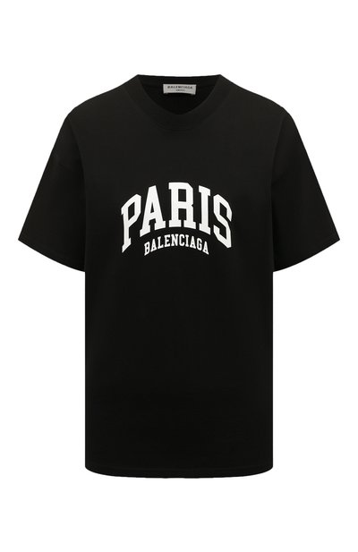 Женская хлопковая футболка BALENCIAGA, арт. 612965/TLVL7