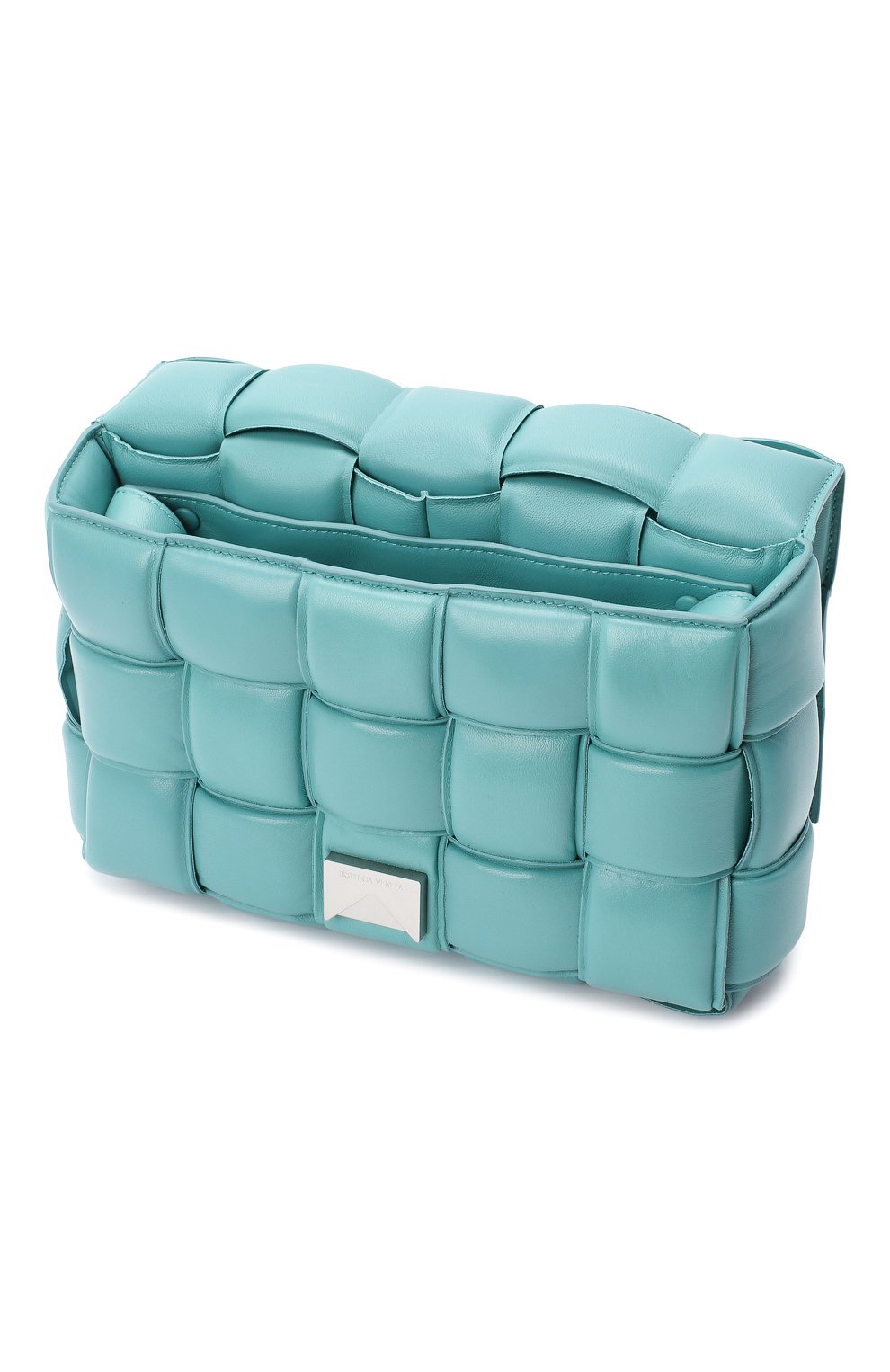 Сумка padded cassette BOTTEGA VENETA голубого цвета по цене 523000 руб., арт. 591970/VCQR1, фото 4 Сумка padded cassette BOTTEGA VENETA, арт. 591970/VCQR1, фото 4