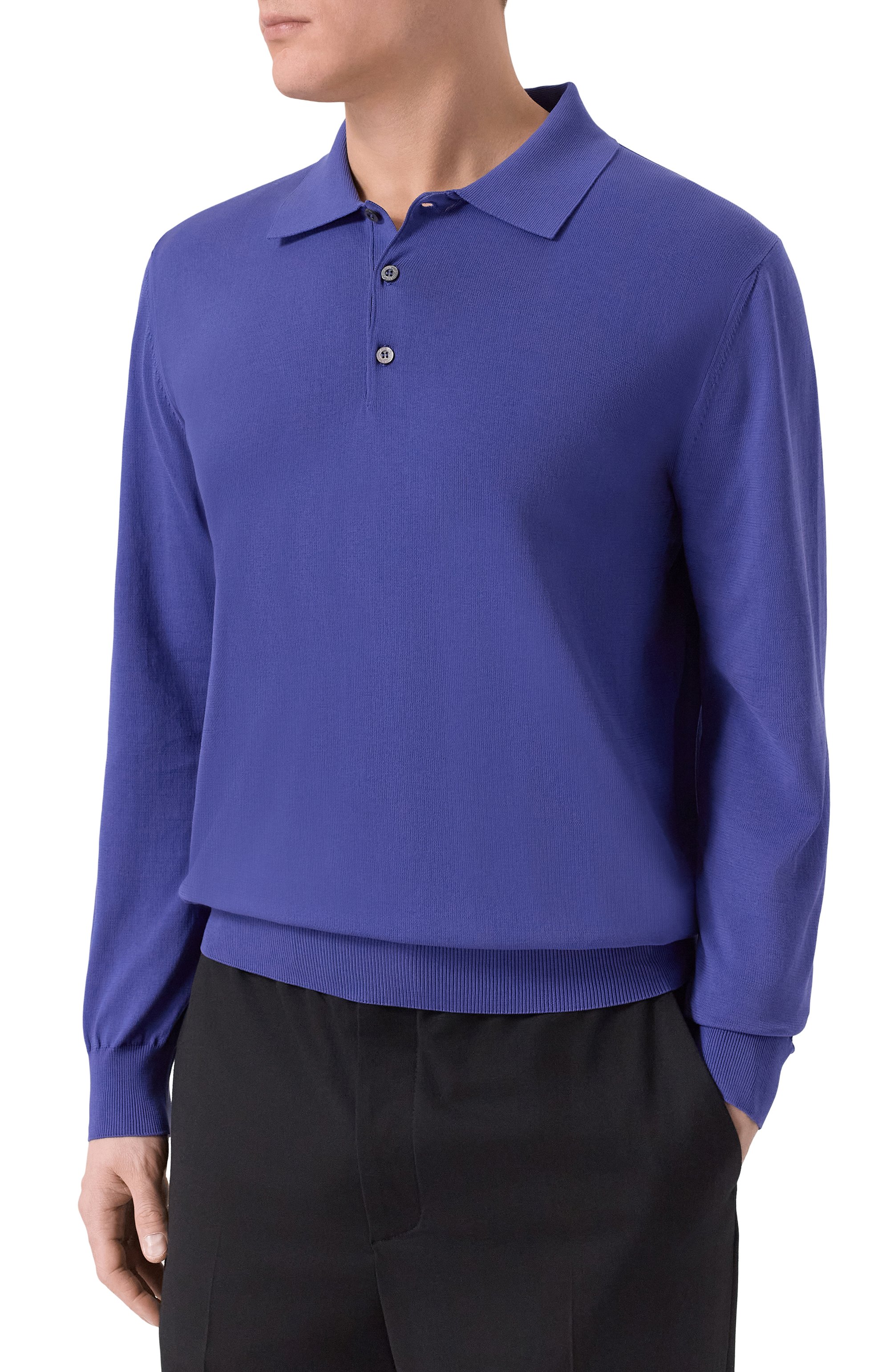 Хлопковое поло CANALI, арт. C0017/MK02459, фото 3