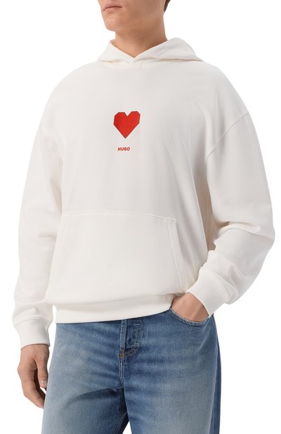 Хлопковое худи HUGO, арт. 50554025, фото 3