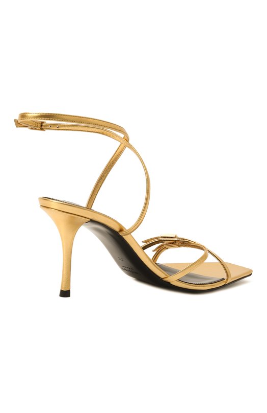 Кожаные босоножки Lydia 75 Saint Laurent 827242/0NL00 Золотой  827242/0NL00 Фото 5