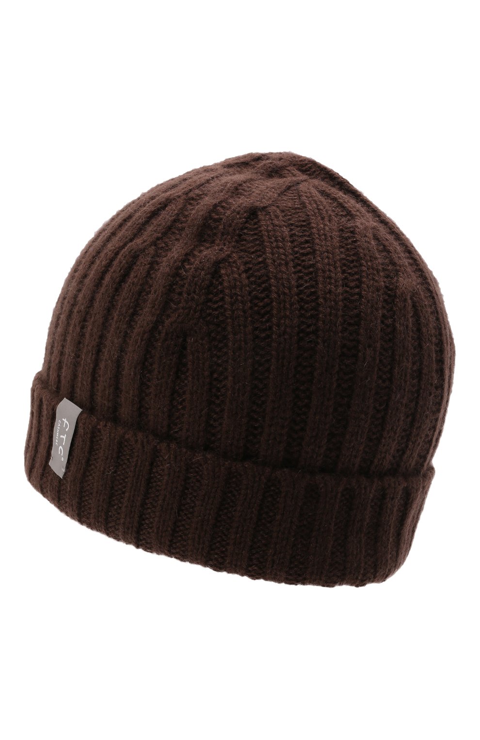 Кашемировая шапка FTC темно-коричневого цвета по цене 13850 руб., арт. 848-0500, фото 2 Кашемировая шапка FTC, арт. 848-0500, фото 2