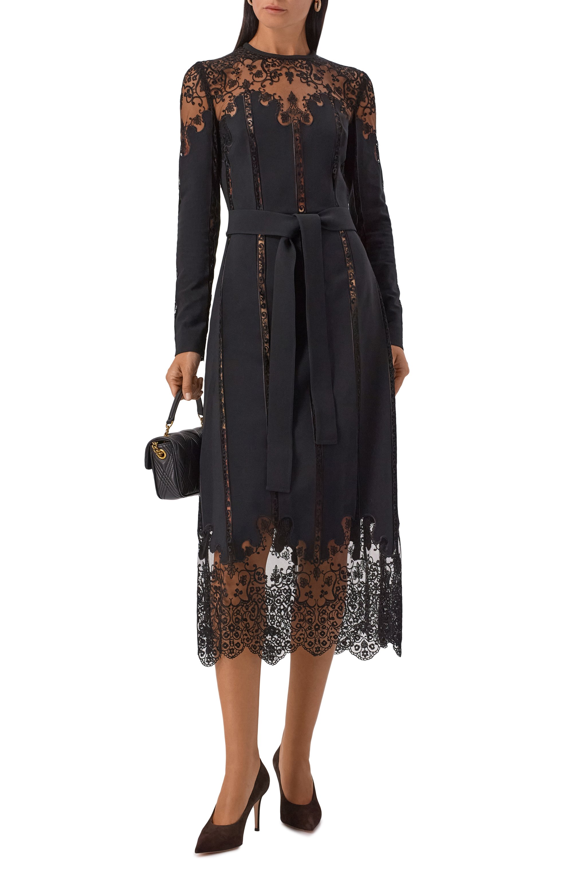 Платье изо льна и шелка ELIE SAAB, арт. D0815NP25/YAC07, фото 2