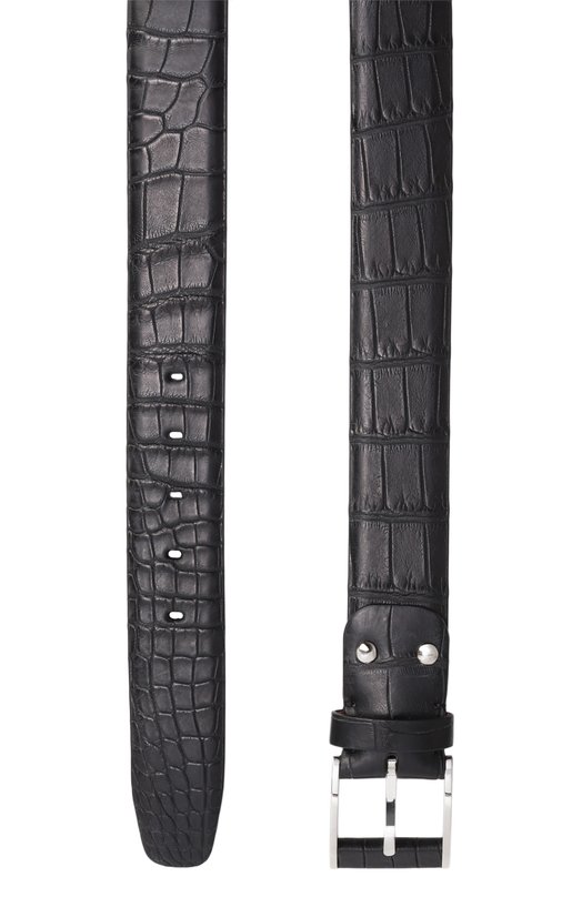 Ремень из кожи крокодила Zilli B12640M1010VRUT00/CR0C Чёрный  B12640M1010VRUT00/CR0C Фото 3