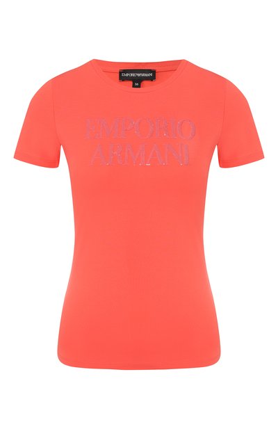 Женская хлопковая футболка EMPORIO ARMANI, арт. 3G2T86/2JQAZ