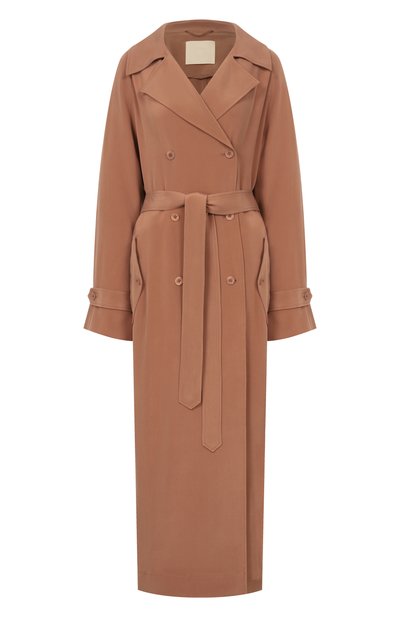 Женский шелковый тренч 12 STOREEZ, арт. 136827