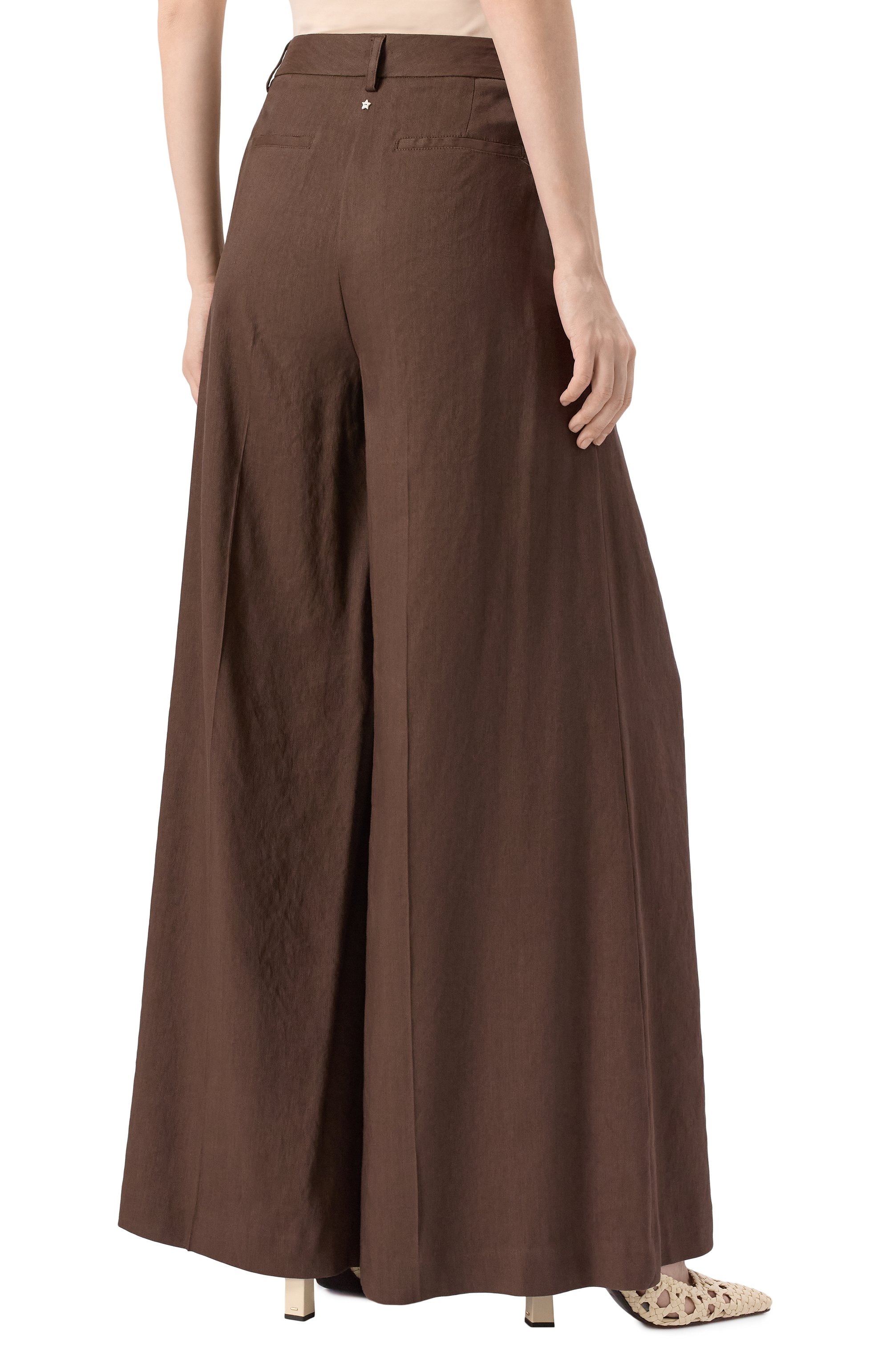 Брюки изо льна и вискозы LORENA ANTONIAZZI, арт. P2550PA79A/3347, фото 4