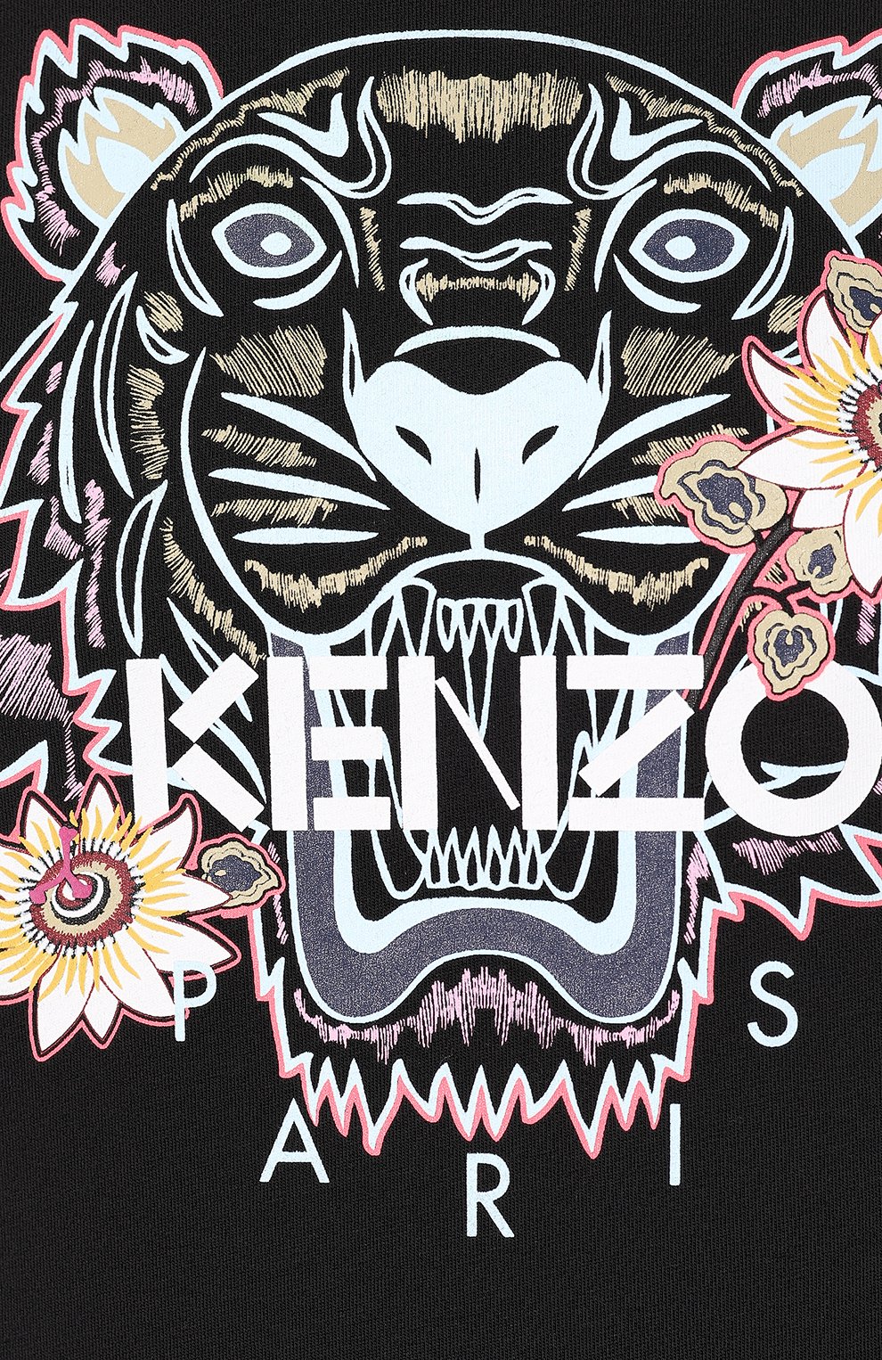 Хлопковая футболка KENZO черного цвета по цене 12100 руб., арт. F962TS8124Y0, фото 5 Хлопковая футболка KENZO, арт. F962TS8124Y0, фото 5