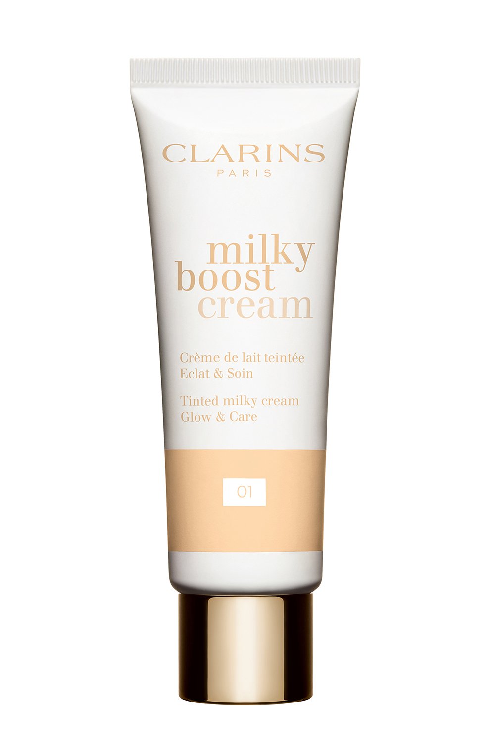 Тональный крем с эффектом сияния milky boost cream, 01 (45ml) CLARINS, арт. 80076081, фото 1