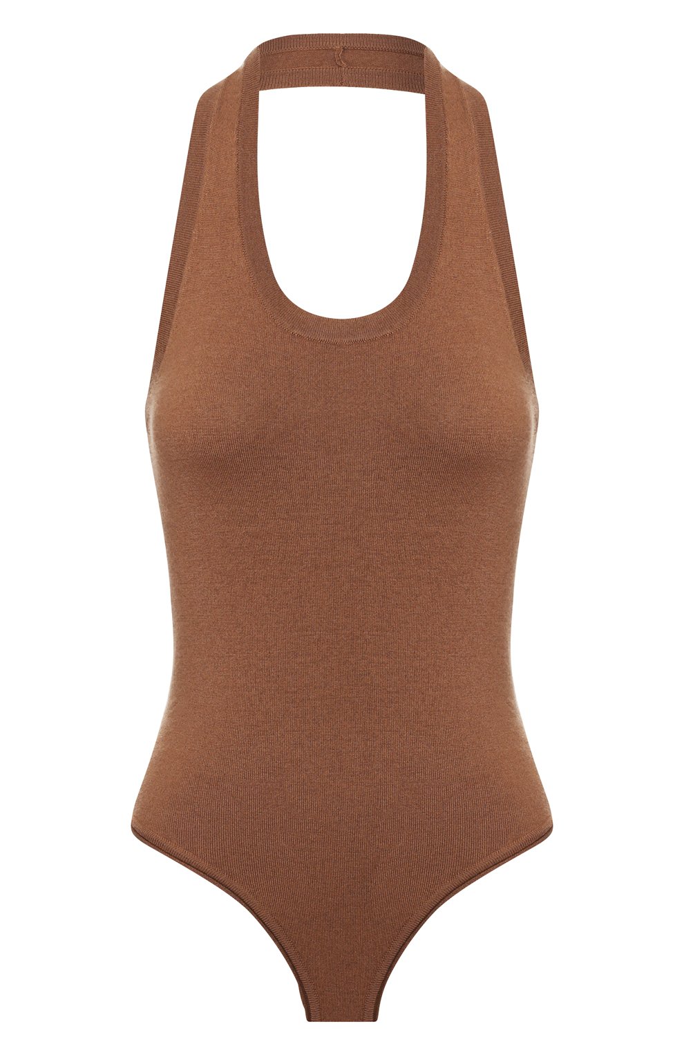 Кашемировое боди EXTREME CASHMERE коричневого цвета по цене 23750 руб., арт. 137/SWIM, фото 1 Кашемировое боди EXTREME CASHMERE, арт. 137/SWIM, фото 1