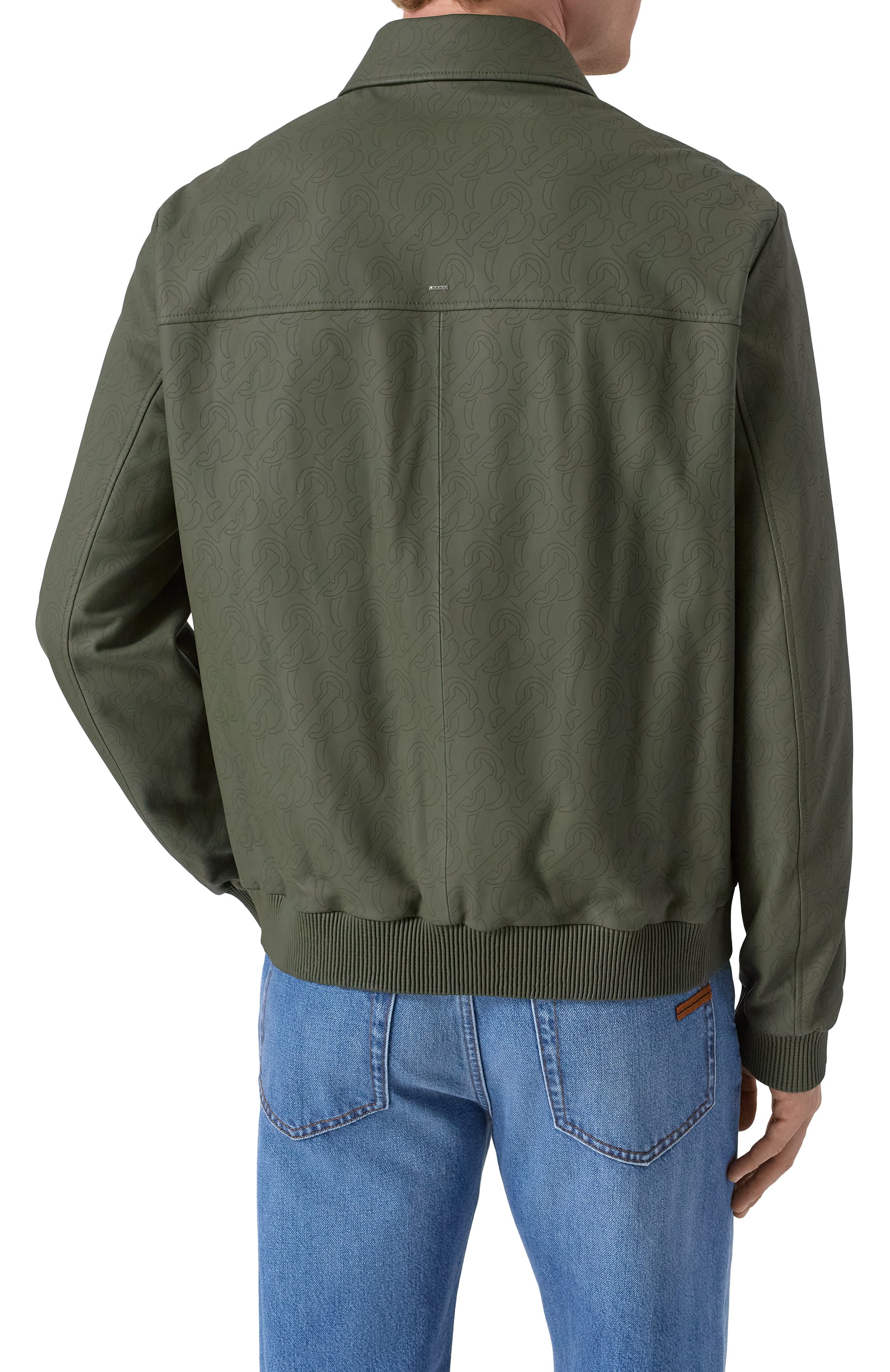 Кожаный бомбер STEFANO RICCI зеленого цвета по цене 919500 руб., арт. M7J5100176/NPVESR, фото 4 Кожаный бомбер STEFANO RICCI, арт. M7J5100176/NPVESR, фото 4