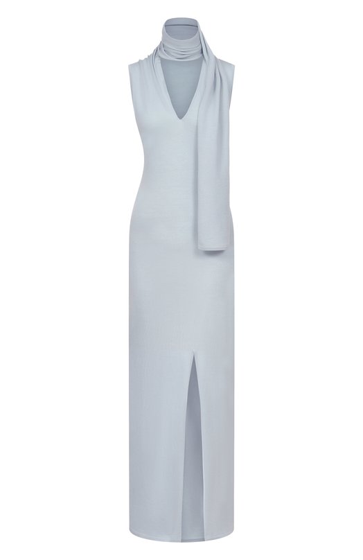 Платье из шерсти и шелка 12 STOREEZ 135834 Голубой 135834