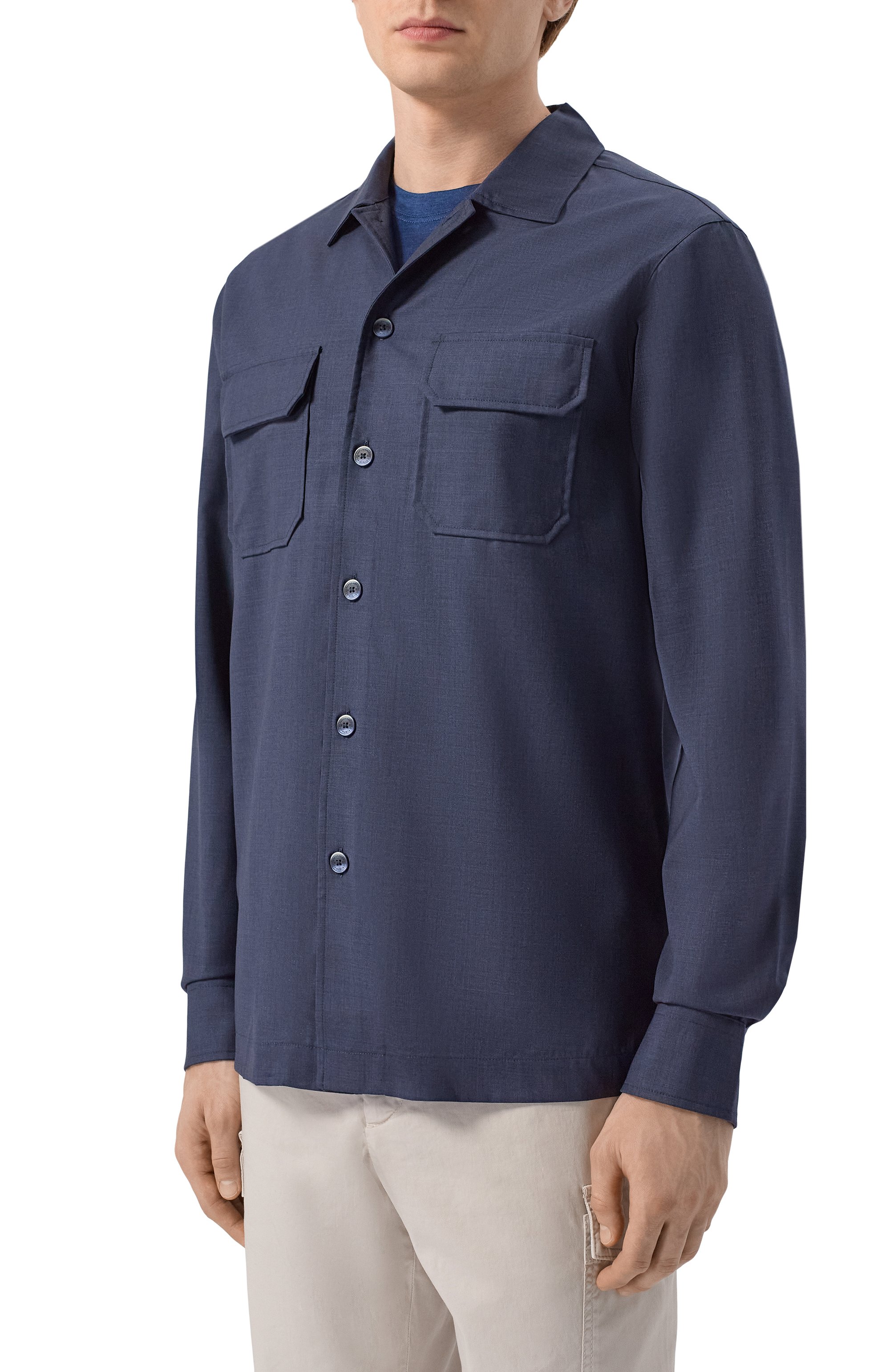 Шерстяная рубашка CAPOBIANCO, арт. 20M514.UN00., фото 3