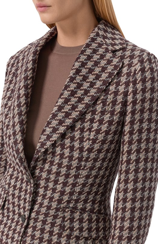 Твидовый жакет MVST SDG200/S0732813 Коричневый  SDG200/S0732813 Фото 5