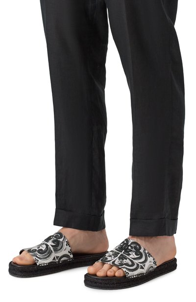 Комбинированные шлепанцы DOLCE & GABBANA, арт. A80544/AJ235, фото 3