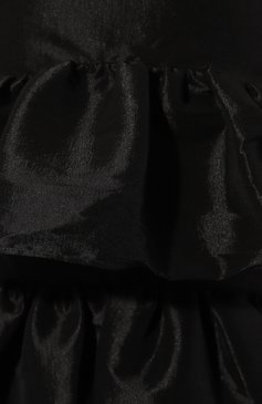 Женское платье KIKA VARGAS черного цвета, арт. LYNN L0NG DRESS/TAFFETA | Фото 5 (Драгоценные камни: Проставлено; Длина Ж (юбки, платья, шорты): Миди; Материал сплава: Проставлено; Материал внешний: Синтетический материал; Женское Кросс-КТ: Платье-одежда; Случай: Коктейльный; Стили: Романтичный)