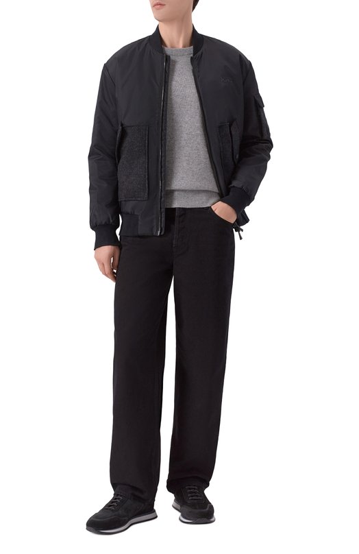 Замшевые кроссовки Zilli H0265AM1116VTRR10 Чёрный  H0265AM1116VTRR10 Фото 2