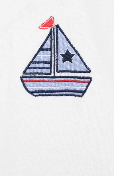 Хлопковый комбинезон SUNUVA белого цвета по цене 4775 руб., арт. S9444, фото 3 Хлопковый комбинезон SUNUVA, арт. S9444, фото 3