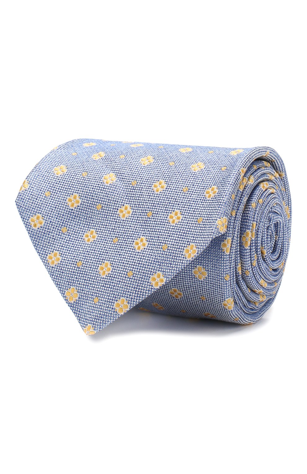 Шелковый галстук KITON голубого цвета по цене 26700 руб., арт. UCRVKLC06F46, фото 1 Шелковый галстук KITON, арт. UCRVKLC06F46, фото 1