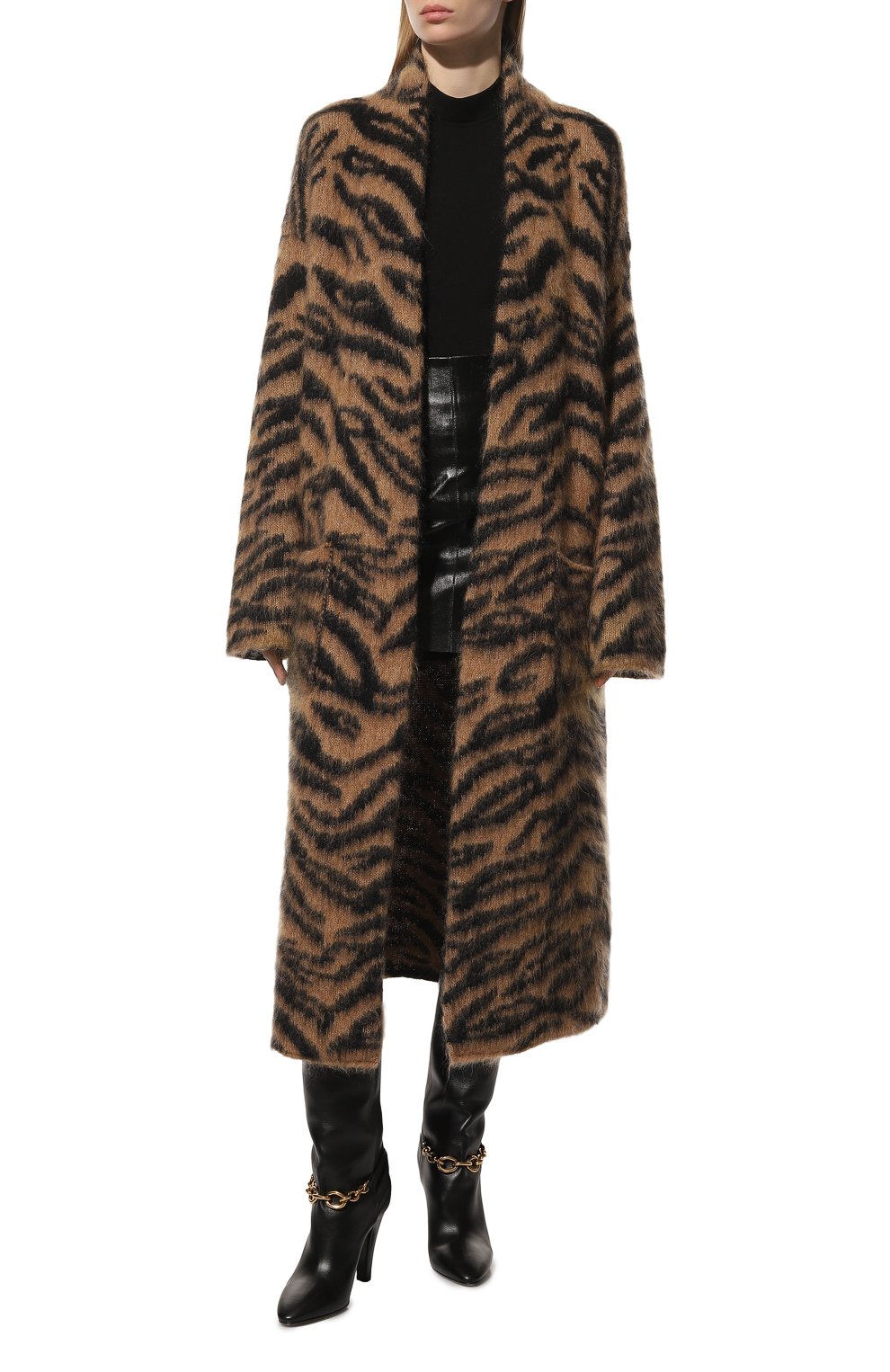 Кардиган ZADIG AND VOLTAIRE темно-бежевого цвета по цене 97800 руб., арт. KWCA00511, фото 3 Кардиган ZADIG AND VOLTAIRE, арт. KWCA00511, фото 3