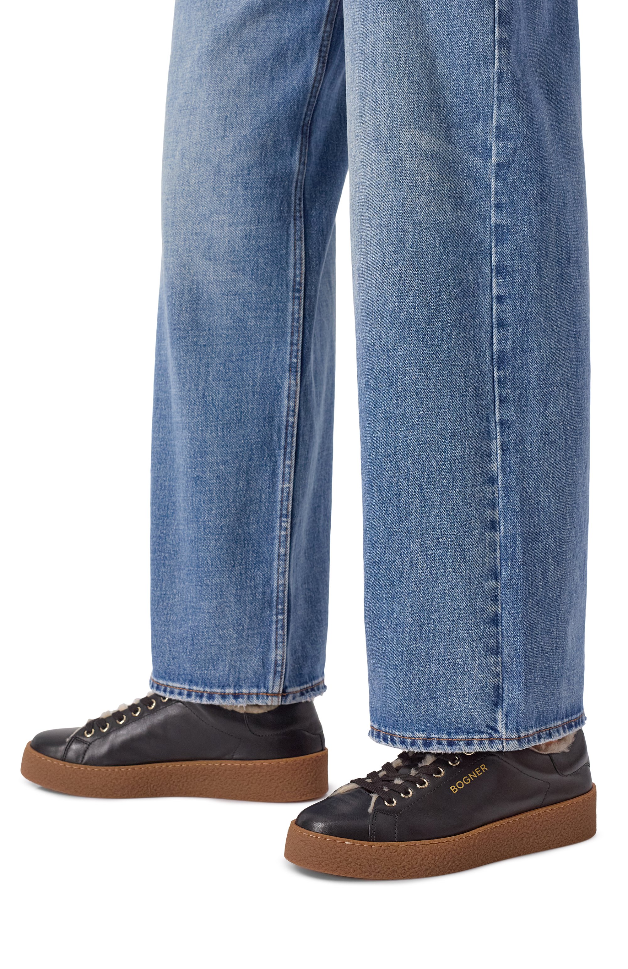 Кожаные кеды lucerne BOGNER черного цвета по цене 46600 руб., арт. 22540203, фото 3 Кожаные кеды lucerne BOGNER, арт. 22540203, фото 3