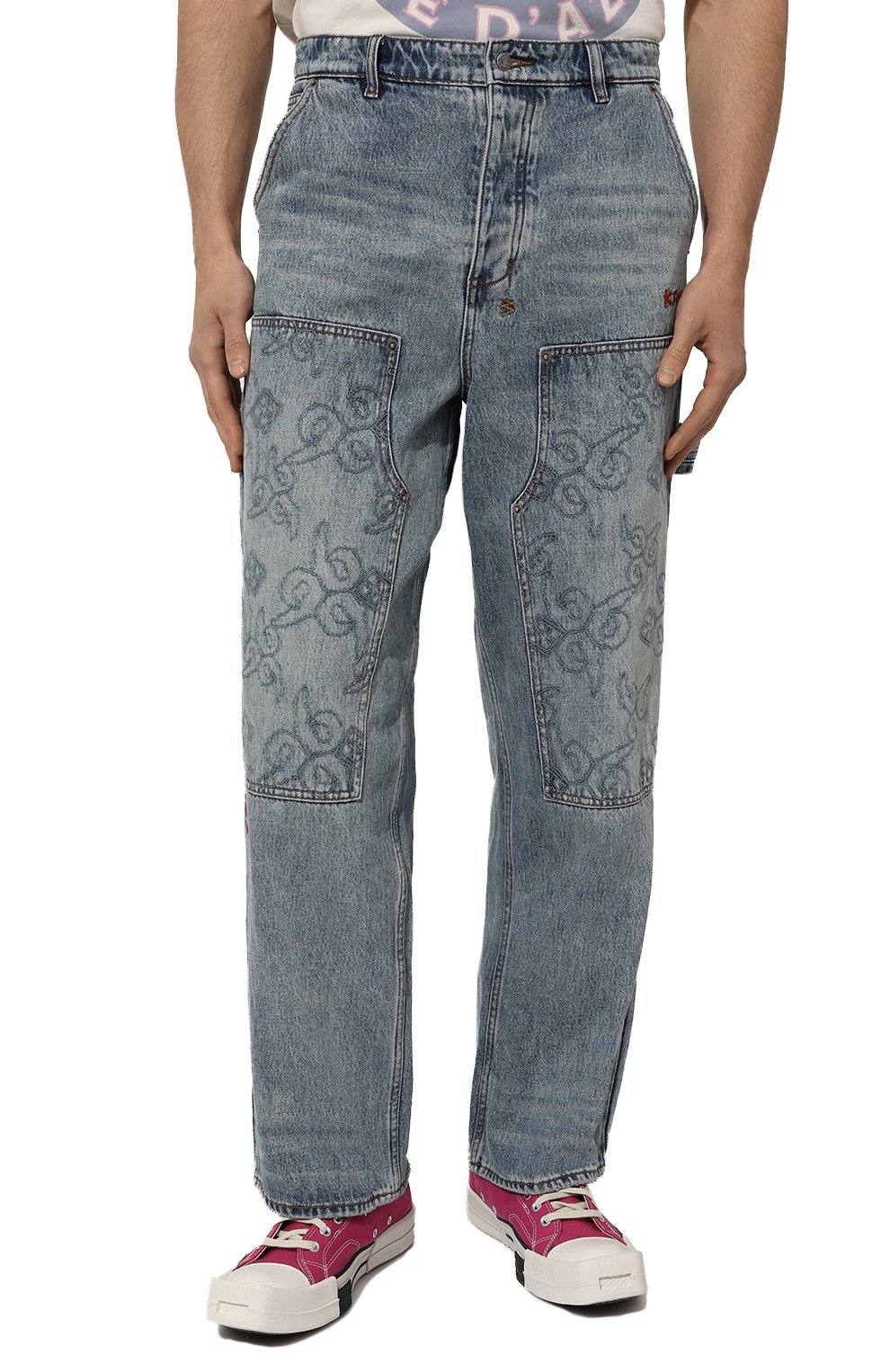 Джинсы ksubi x juice wrld KSUBI голубого цвета по цене 27700 руб., арт. MJW23PA001, фото 3 Джинсы ksubi x juice wrld KSUBI, арт. MJW23PA001, фото 3