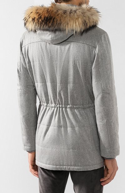 Кашемировая куртка с отделкой из енота KITON, арт. UW0482AV03P10, фото 4