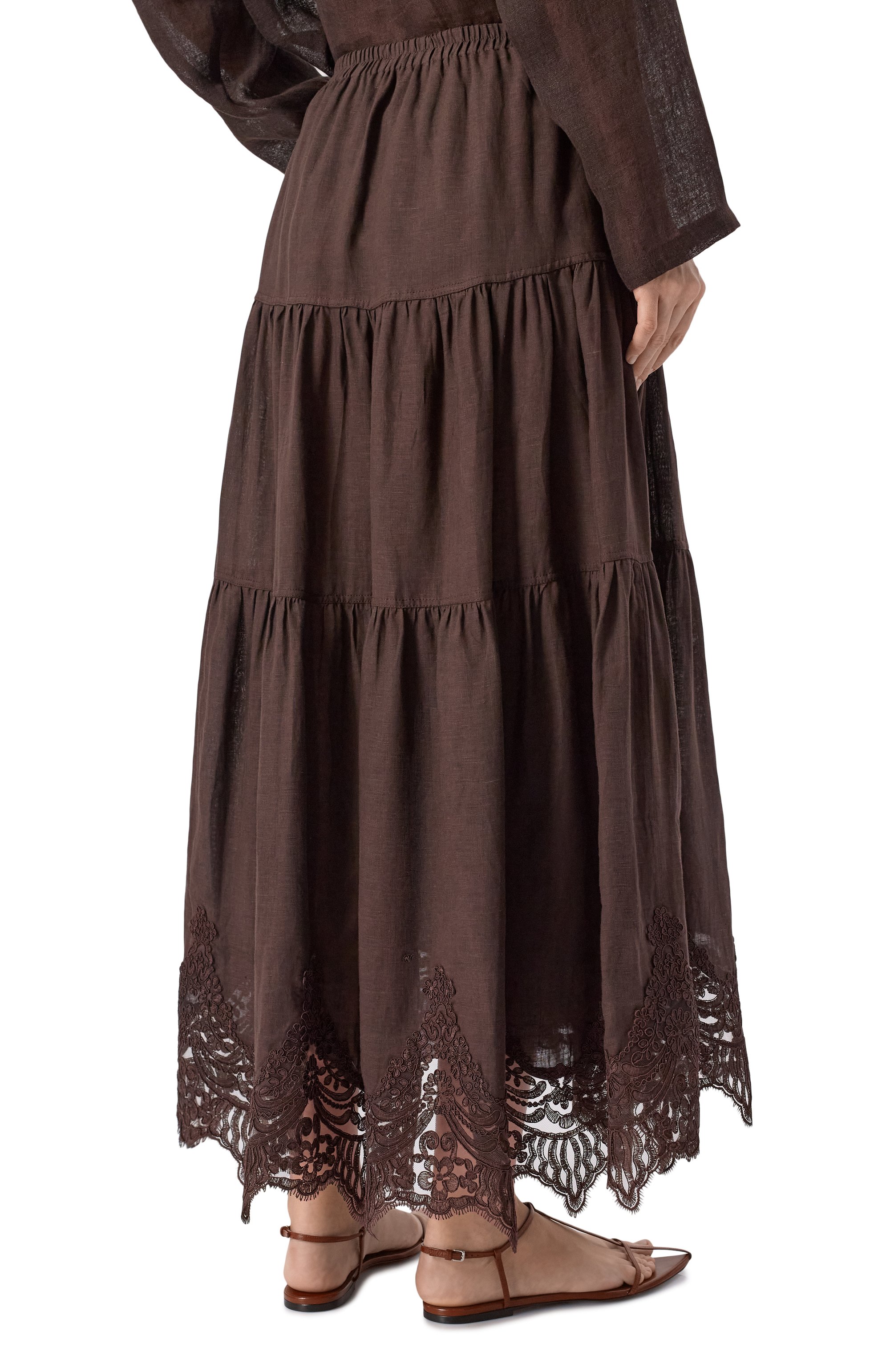 Юбка изо льня и вискозы MAURIZIO, арт. W04150781, фото 4