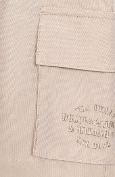 Хлопковые шорты-карго DOLCE & GABBANA, арт. L44Q01/FU63D, фото 3