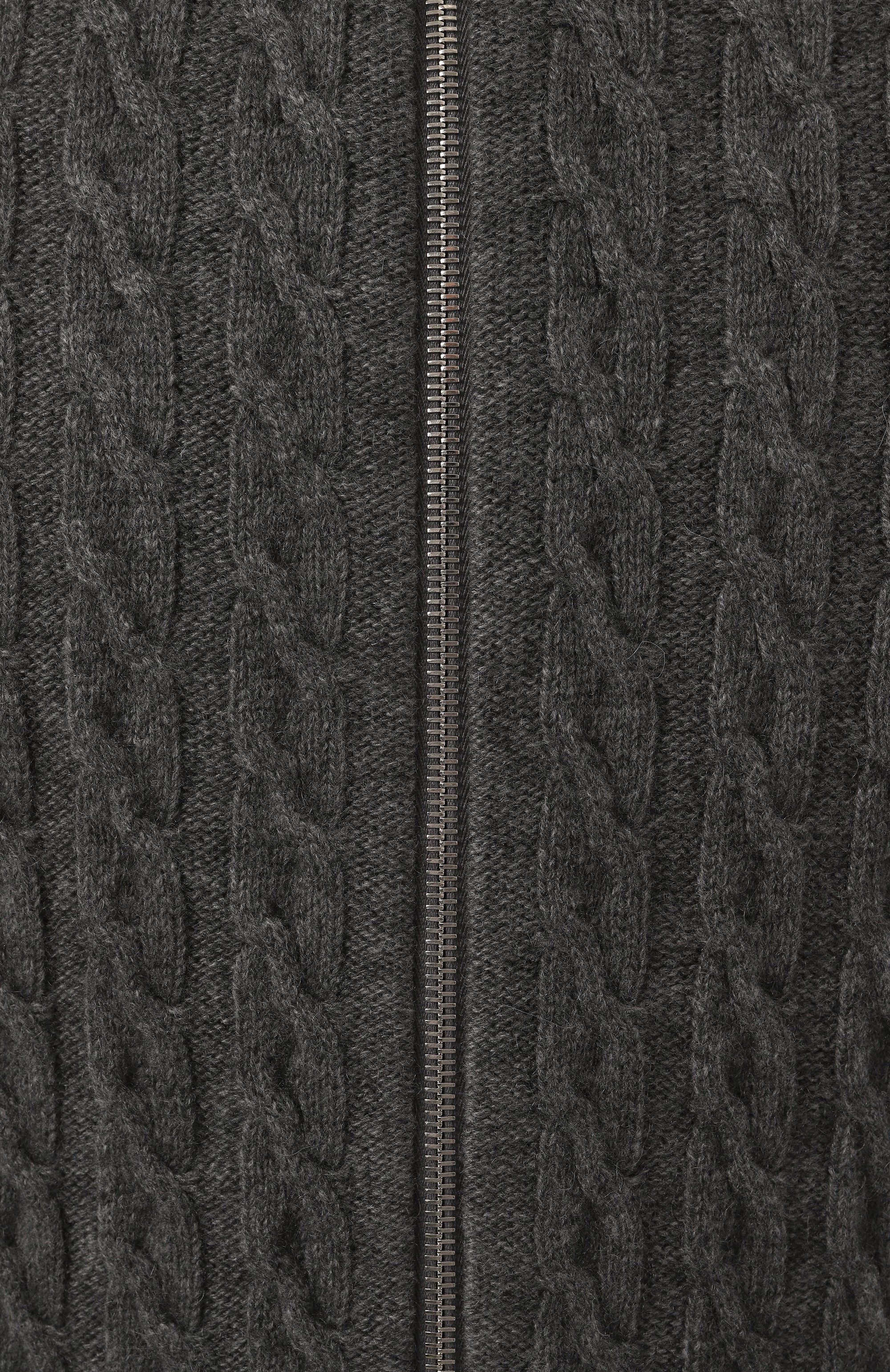 Кашемировый кардиган KITON темно-серого цвета по цене 376000 руб., арт. UMK10191040, фото 5 Кашемировый кардиган KITON, арт. UMK10191040, фото 5