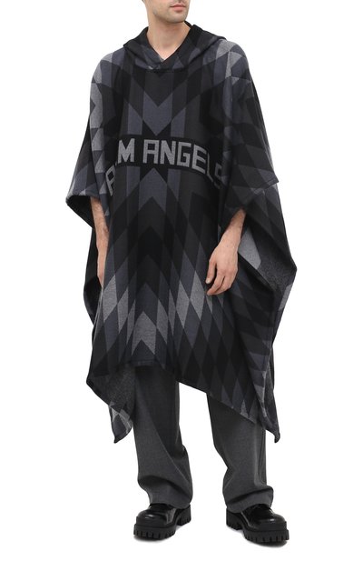 Шерстяное пончо PALM ANGELS, арт. PMHN001F20KNI0011008, фото 2