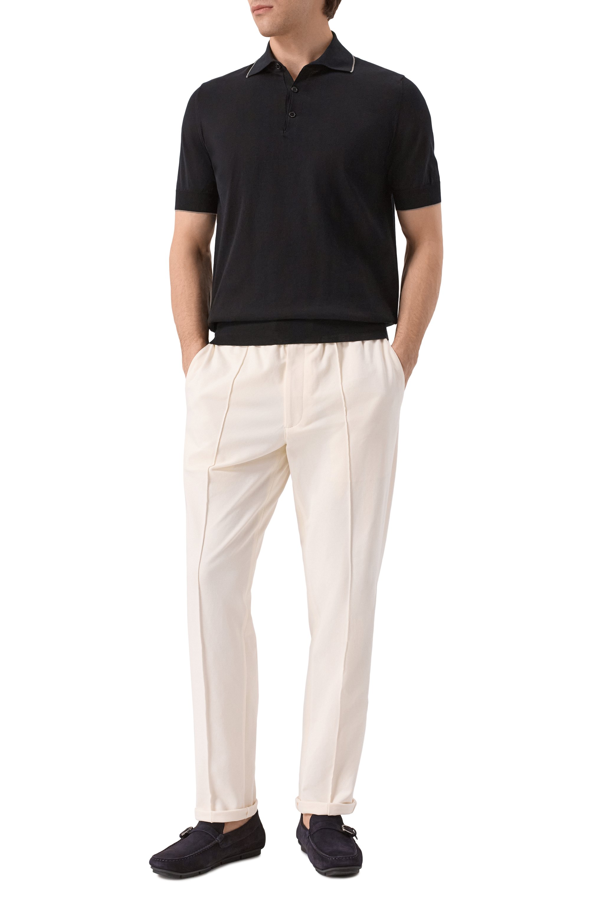 Хлопковое поло BRUNELLO CUCINELLI, арт. M29805205, фото 2