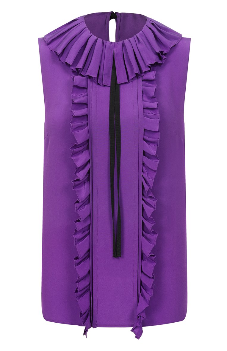 Шелковый топ MIU MIU, арт. MT1515-102-F0030, фото 1